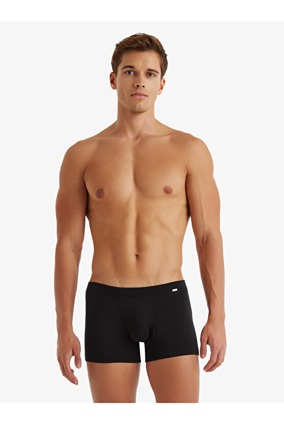 Erkek Modal Elastan Boxer Silver 9310 - Siyah