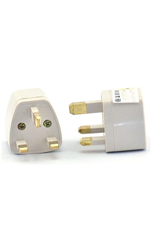 2 Adet Eu Us Usa Aus To Uk Kuveyt Ingiliz Iskoç Bae Kuzey Kıbrıs Elektrik Prizi Çevirici Adaptör