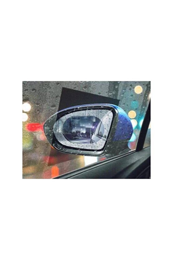 4 Parça Araç Camı Ayna Yağmur Kaydırıcı Su Itici Film Yan Dikiz