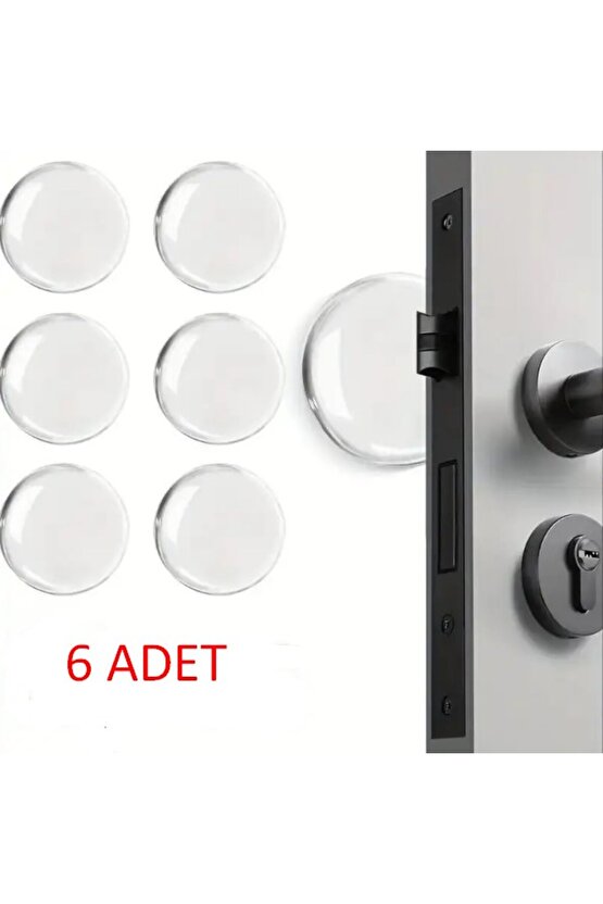 HVT Şeffaf Silikon Mobilya ve Kapı Durdurucu Darbe Pedi 6 lı