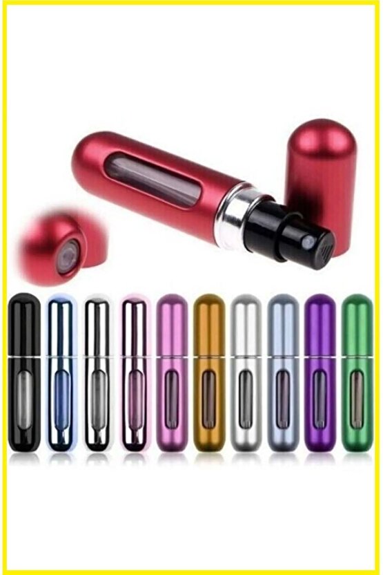 2adet Parfüm Şişesinden Dolabilir Yedek Cep Parfüm Şişesi, Seyahat Tipi Mini Sprey Şişe