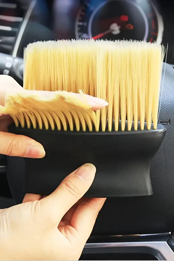 6 Parça  Oto Motor Detay Temizlik Fırçası Kırmızı Siyah Kıl Fırça