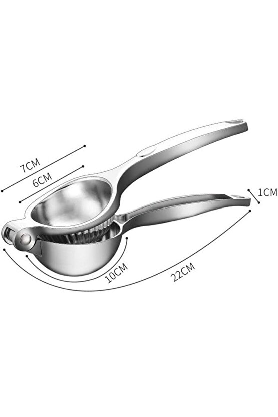 Paslanmaz Çelik Lüx Limon Sıkacağı Metal Press Meyve Sıkacağı