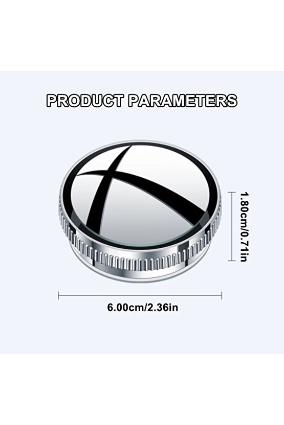 SEAMETAL 2 Adet Araba Dikiz Aynası 6CM Geniş Açı Dikiz Kör Nokta Aynası Vakumlu HD Konve...