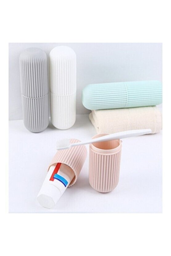 Seyahat Tipi Diş Macun Ve Fırçası Kabı