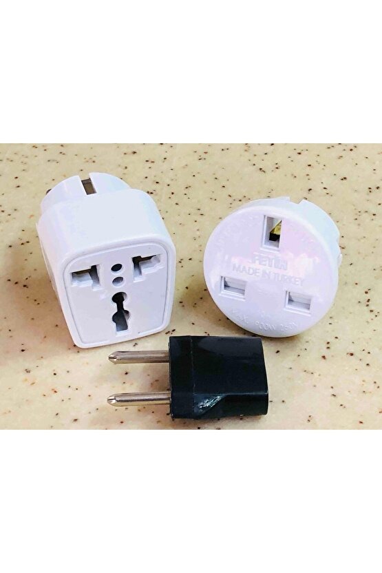 Arabistan Hac Umre Ingiliz Singapur Uçlu Prizlerini Türk Uçlu Pirize Çevirici Dönüştürücü