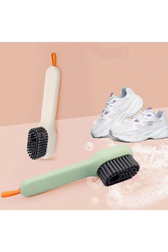 Spor Ayakkabı Fırçası Deterjan Hazneli Ayakkabı Bot Kundura Temizleme Yıkama Fırçası