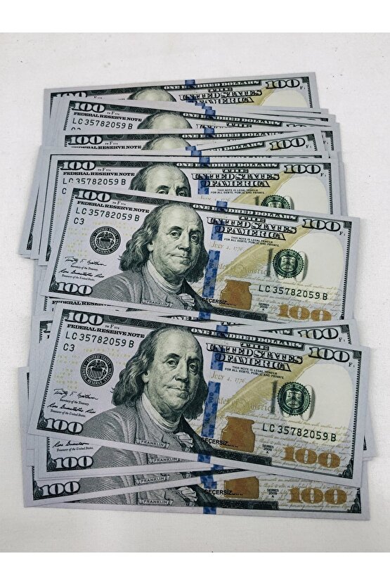 Gerçekçi 1. Kalite Gramajlı 20.000 Dolar 2 Deste Eğlence Organizasyon Parası