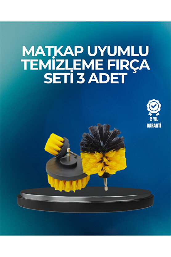 Derinlemesine Temizlik İçin Dayanıklı Kıllı Matkap Fırçası Başlığı