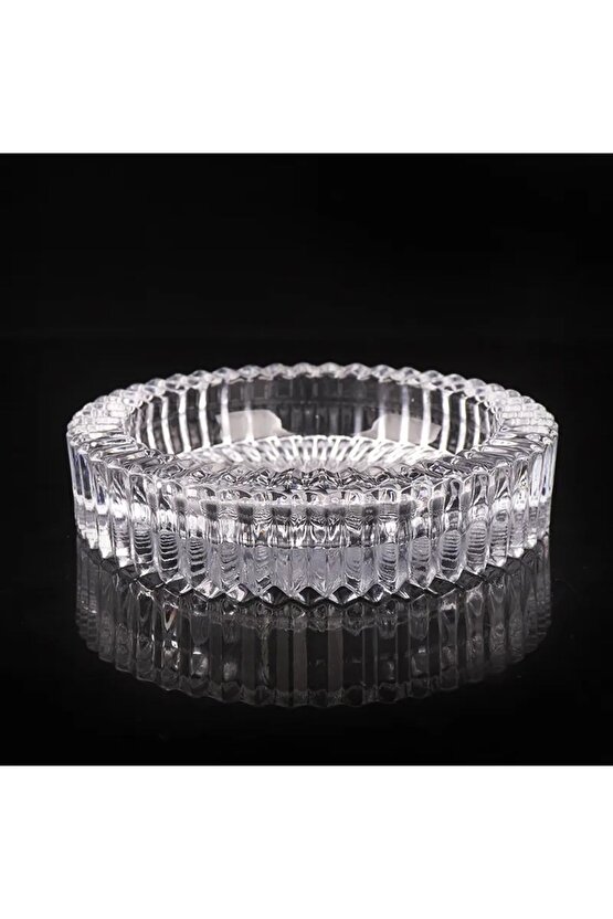 4 Adet Special Yuvarlak 14 Cm Kristal Güneş Cam Küllük