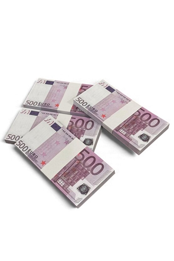 Gerçeğe Yakın Görünümde 4 Deste 500 € Oyun Parası – Düğün Atma, Kına Gecesi, Parti, Koleksiyon