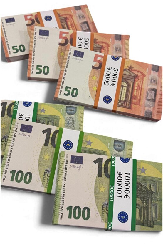 3 Deste 50 € + 3 Deste 100 € Düğün Atma ve Kına İçin Eğlencelik, Fotoğraf & Film Aksesuarı