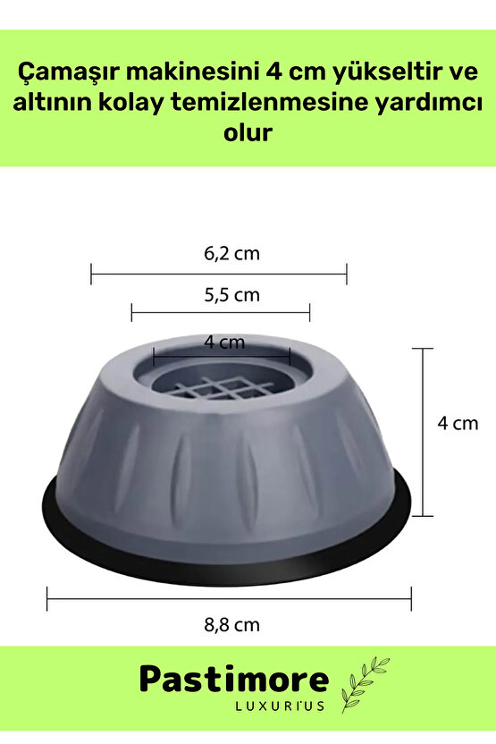 Yeni Üretim Gürültü Engelleyici Titreşim Önleyici Kauçuk Çamaşır Bulaşık Makinesi 4 Adet Ayak Pedi