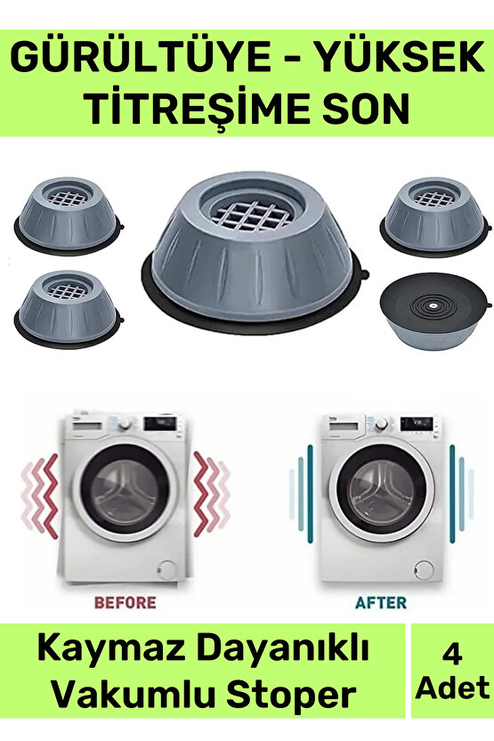 Yeni Üretim Gürültü Engelleyici Titreşim Önleyici Kauçuk Çamaşır Bulaşık Makinesi 4 Adet Ayak Pedi