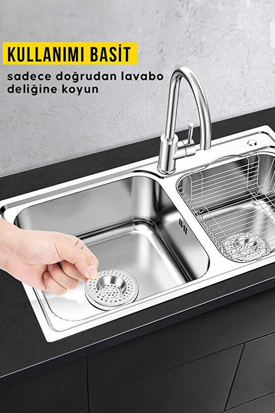 ( 2 Adet ) Mutfak Lavabo Küvet Banyo Tıkacı Ev Ofis Stüdyo Banyo Gider Tıpası Kapağı Tıkaç Süzgeç