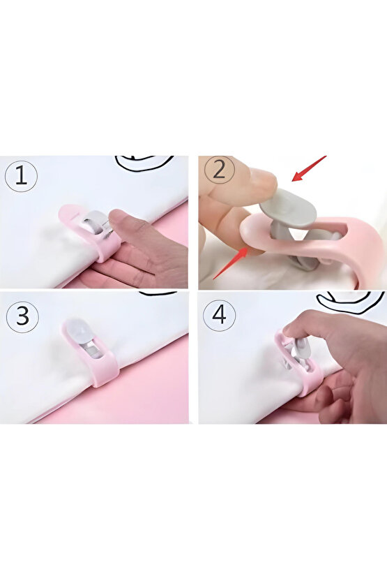 10 Adet Karışık Renk Mandallı Yorgan Nevresim Sabitleme Klipsi Kayma Önleyici Çarşaf Sabitleme