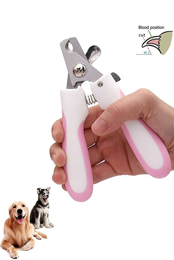 Dayanıklı Çelik Kedi ve Köpek Tırnak Makası Profesyonel Tırnak Bakımı 12 cm Pet Tırnak Güvenli