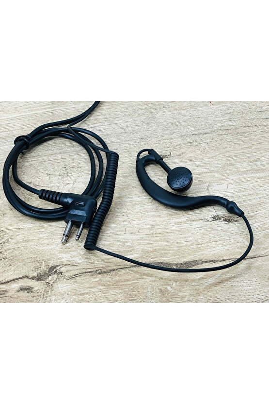 Bas Konuş Mikrofonlu Siyah Spiral Kablolu El Telsiz Uyumlu Kulaklık Gp Serisi El Telsizi Uyumlu