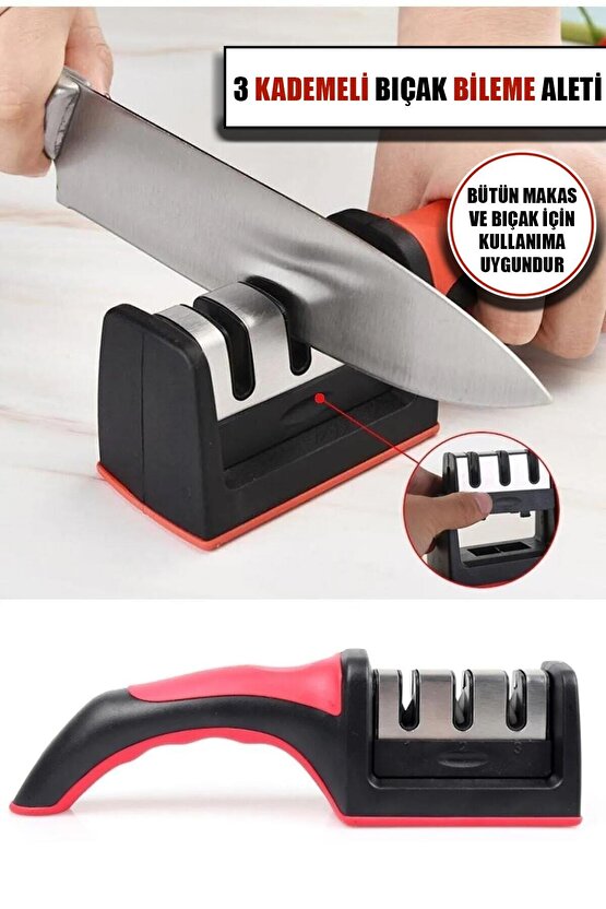 Aveo 1 Adet 3 KADEMELİ ELMAS BIÇAK BİLEYİCİ