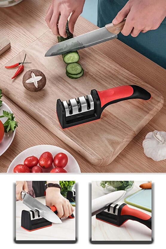 Aveo 1 Adet 3 KADEMELİ ELMAS BIÇAK BİLEYİCİ