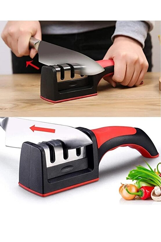 Aveo 1 Adet 3 KADEMELİ ELMAS BIÇAK BİLEYİCİ