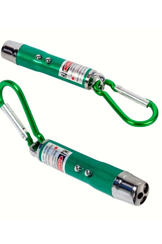 2 Adet Kırmızı Lazer (LASER) Pointer Sunum Projeksiyon Kalemi Para Kontrolü El Feneri