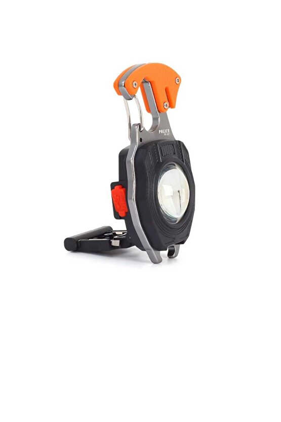 ÇOK AMAÇLI KAMP YARDIMCISI, FENER, TORNAVİDA, DÜDÜK, ATEŞ YAKICI MIKNATISLI ANAHTARLIK