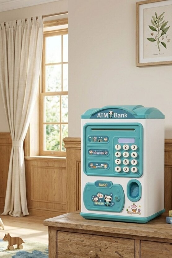 Elektronik Şifreli Parmak İzi Görünümlü Otomatik Kağıt Para Alan Atm Kumbara Kasa