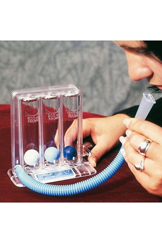 Triflo Solunum Egzersiz Cihazı 3 Üfleme Topu- Solunumnefes Egzersiz Aleti