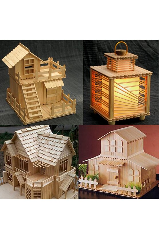 Projelik Abeslang Tahta Çubuk (100 Adet)