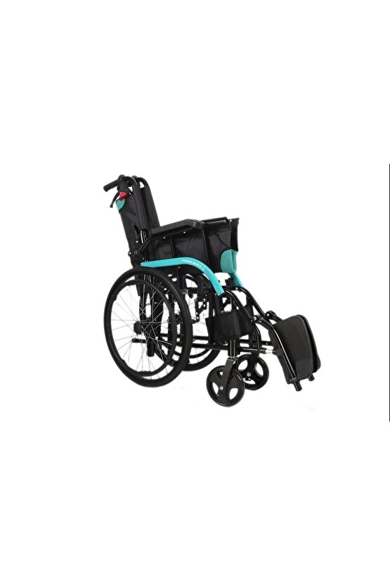Sdm 863-laj Refakatçı Tekerlekli Sandalye Turkuaz (alüminyum) 20 inç