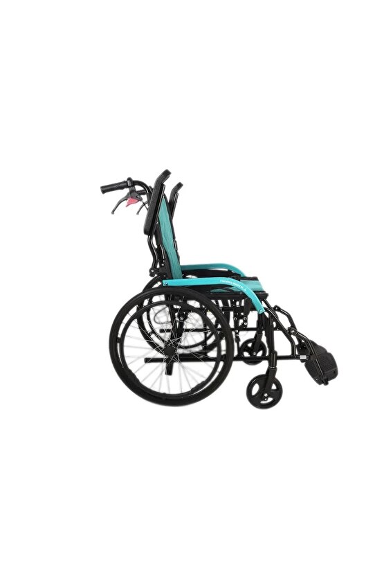Sdm 863-laj Refakatçı Tekerlekli Sandalye Turkuaz (alüminyum) 20 inç
