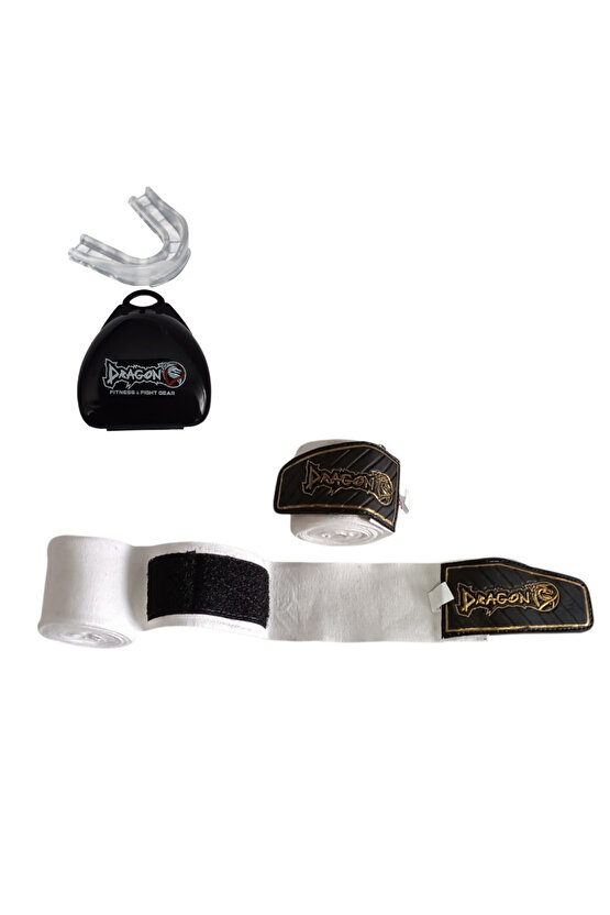 Attack 6 Boks Eldiveni Muay Thai Kick Boks Eldiveni Bandaj Dişlik ve Taşıma Çantalı set