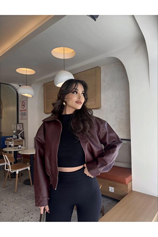 Deri Bomber Deri Ceket