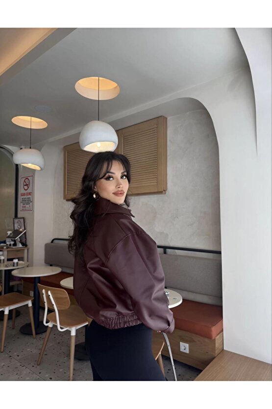 Deri Bomber Deri Ceket