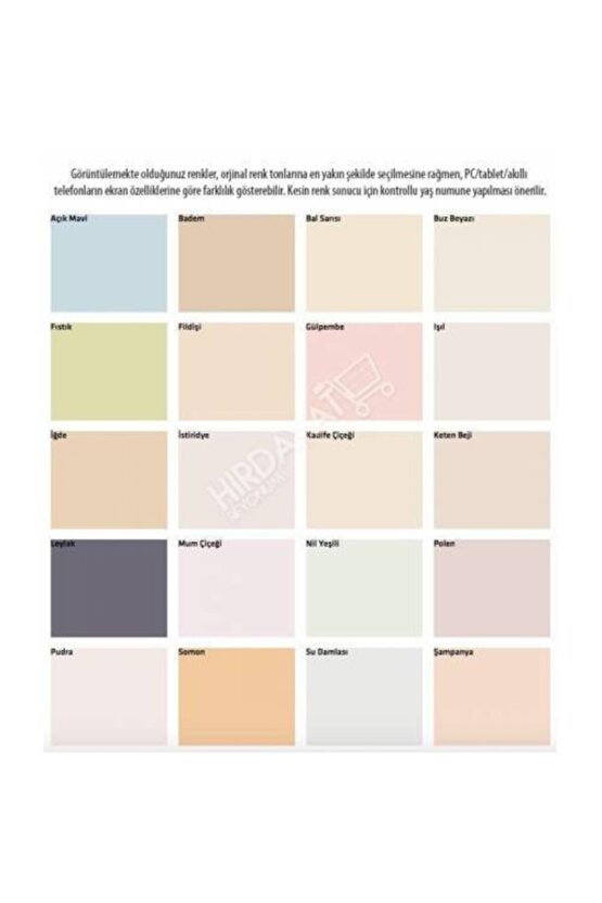 Silikonlu Mat Iç Cephe Duvar Boyası 2.5 Lt - Açık Mavi