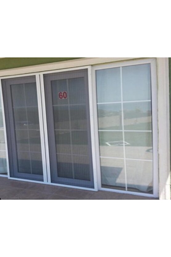 Beyaz Plise Sineklik Akordiyon Sürgülü Pileli Sineklik Kapı Ve Pencere