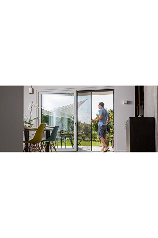 Akordeon Pileli Pilise Kapı Sineklik Beyaz-Antrasit-Kahve 90x210 Cm. İstenilen Ölçüde Yapılabilir