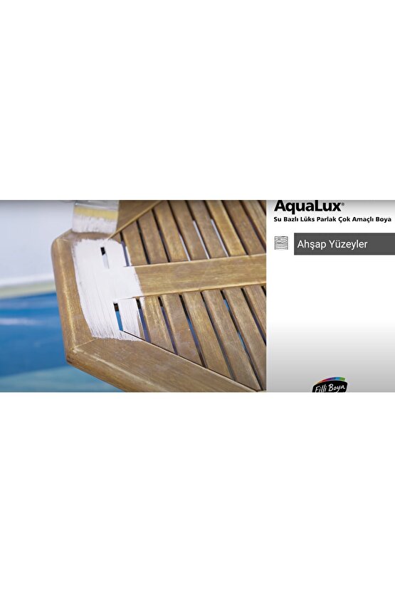 Aqualux Çok Amaçlı Ahşap Metal Cam Plastik Seramik Boyası 2.5lt Beyaz