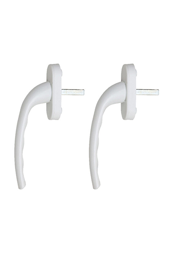 2 Adet Beyaz Pencere Kolu Alüminyum. Yerli Üretim. Kayapen Marka. 124 gram  Adet