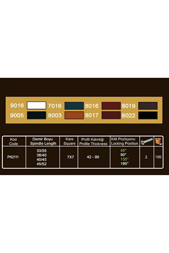 1 Adet Beyaz Pencere Kolu Alüminyum. Yerli Üretim. Kayapen Marka. 124 gram  Adet