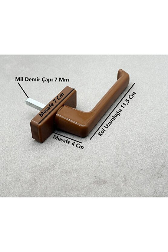 Kademeli Pvc Pimapen Kapı Ve Pencere Kolu Açık Meşe 1 Adet - 6 Ay