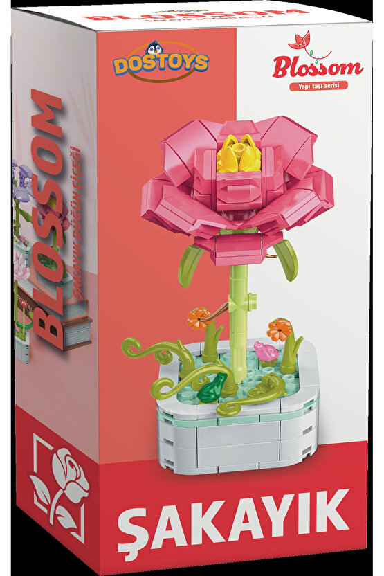 Mikro Blok Şakayık Çiçek Lego - Lego Setleri Mini Lego - Çiçek Lego - Blossom Çiçek Lego