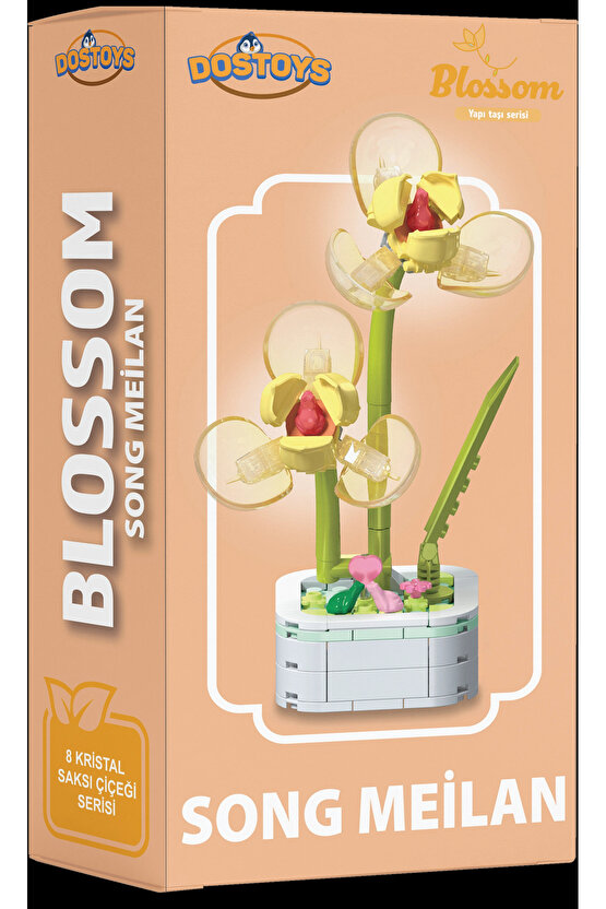 Mikro Blok Kristal Song Meilan Çiçek Lego - Lego Setleri Mini Lego - Çiçek Lego - Blossom Çiçek Lego