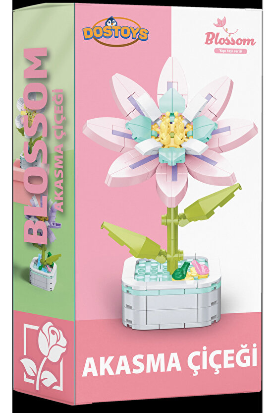 Mikro Blok Akasma Çiçeği Çiçek Lego - Lego Setleri Mini Lego - Çiçek Lego - Blossom Çiçek Lego