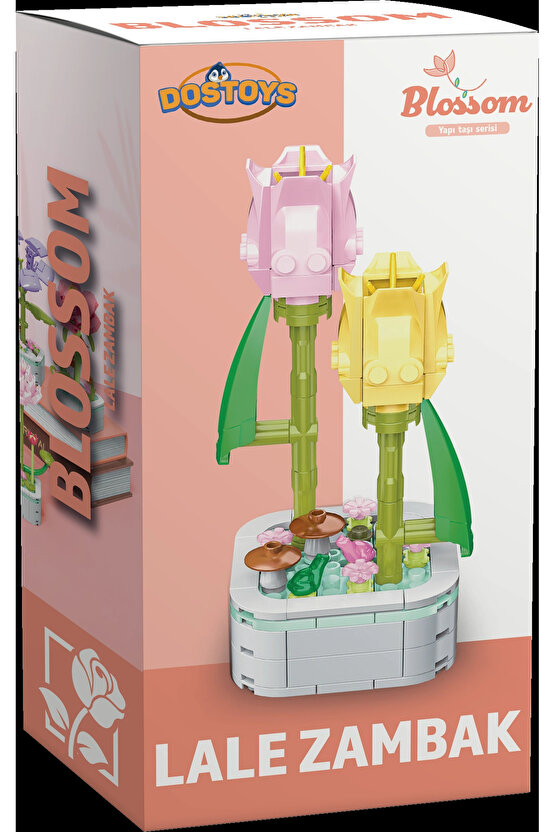 Mikro Blok Lale Zambak Çiçek Lego - Lego Setleri Mini Lego - Çiçek Lego - Blossom Çiçek Lego