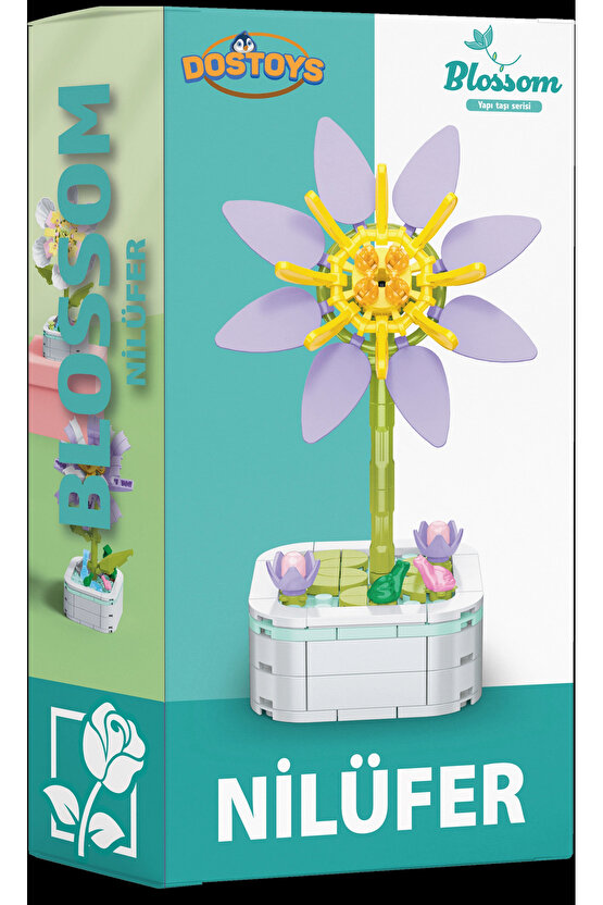 Mikro Blok Nilüfer Çiçek Lego - Lego Setleri Mini Lego - Çiçek Lego - Blossom Çiçek Lego