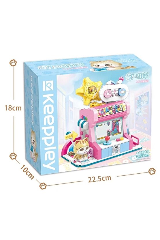 Mikro Blok Kedi Oyun Evi Dükkanı 384 Parça - Lego Setleri - Keeppley Mini Lego - Keeppley Lego - Mik