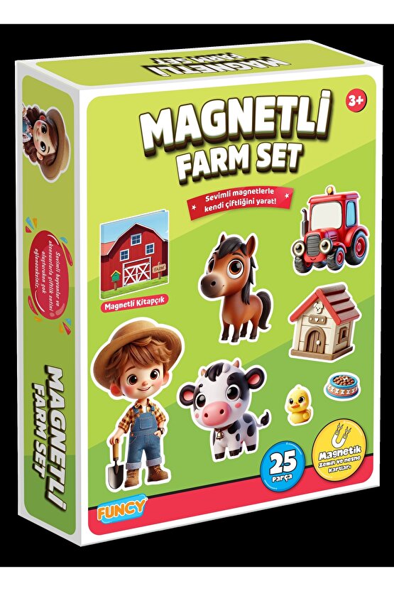 Magnetli Çiftlik Seti - Magnetli Farm Set - Magical Magnet - Çiftlik Oyunu - Hayvanlı Magnetler - Ha