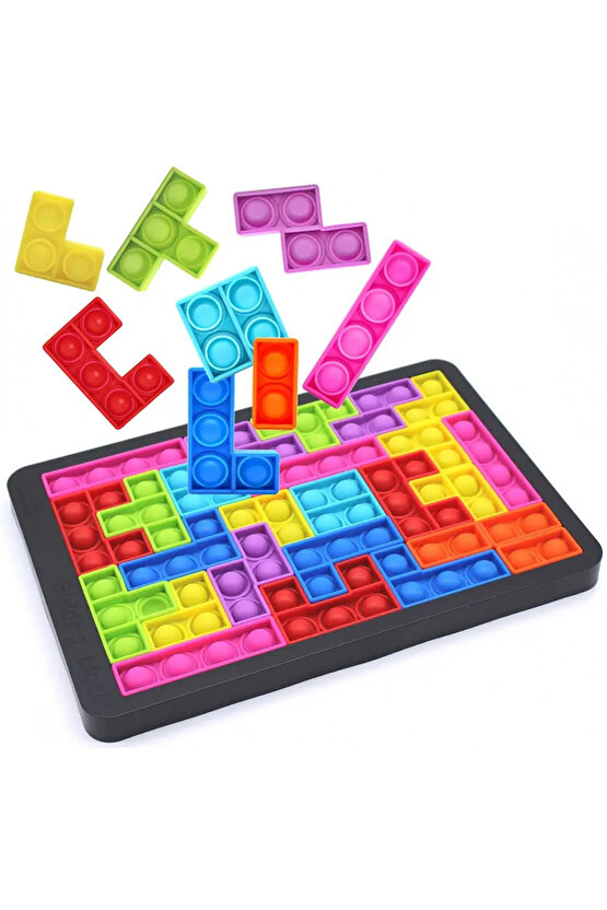 Tetris Popit - Puzzle Popit - Slicon Puzzle Building BlocksPopit - Popit Oyuncak - Stres Oyuncak - S